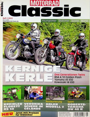 Deckblatt Motorrad Classic (01/2012)